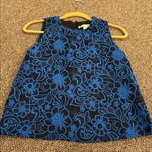 Cooper & Ella Black and Blue Floral Lace Blouse